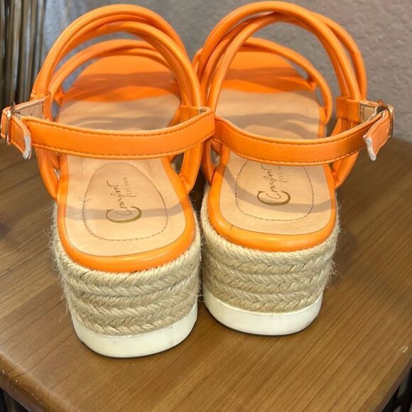 Torrid comfort, 1946 orange wedge sandals size 8 - Picture 6 of 11